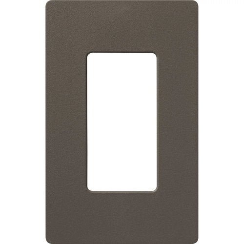 Lutron SC-1-TF Claro 1 Gang Satin Truffle Wall Plate for Dimmers and Switches